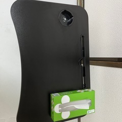折りたたみ式テーブル黒の画像