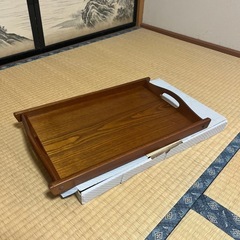【0円】天然木 お盆(未使用)