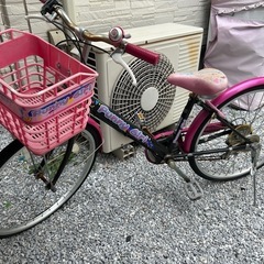 6段階ギヤ付き　自転車　女の子