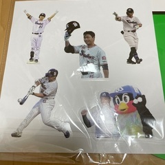 青木宣親引退試合応援ボード、ステッカー2組プラスカード１枚の画像