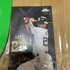 青木宣親引退試合応援ボード、ステッカー2組プラスカード１枚の画像