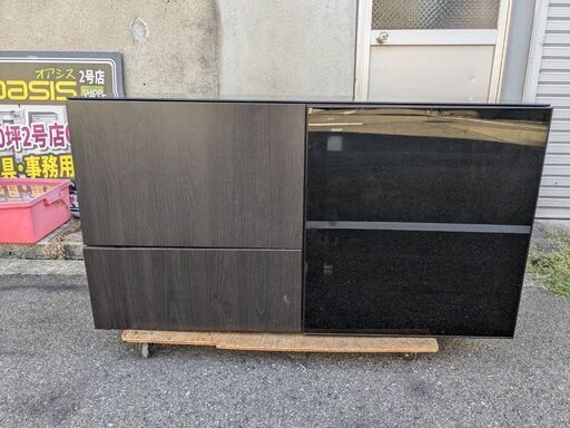 ☆中古￥5,000！IKEA　引き出し付きAVラック　家具　収納家具　サイドボード　幅119㎝ｘ奥行42㎝ｘ高さ66㎝　【BJ039】