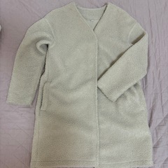 【あげます】ユニクロ　ノーカラーボアコート