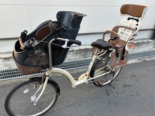 自転車（ママチャリ）非電動チャイルドシート2個付き【値下げ