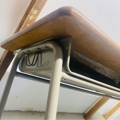 （完売）学校机 2人用【兄弟姉妹】【学習塾】【作業台】の画像