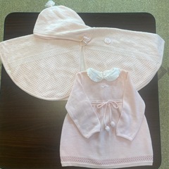 【お取引完了】★美品★女児90  秋冬ブランドマント＆ワンピースセット