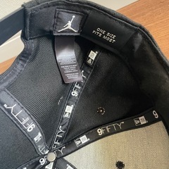 エアジョーダン　ニューエラ　キャップ　スナップバック　BKの画像