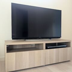 シャープ 45V型 AQUOS テレビ とIKEAテレビ台セット