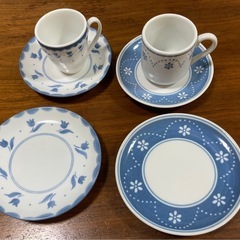 フェリシモ　デミタスカップ&ソーサー2枚　2客セットの画像