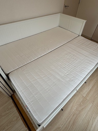 【IKEA】HEMNES （ヘムネス）ベッド× HUSVIKA （フスヴィーカ）マットのセット