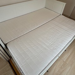 【IKEA】HEMNES （ヘムネス）ベッド× HUSVIKA （フスヴィーカ）マットのセットの画像
