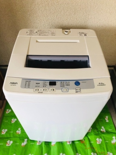 【取引完了】AQUA洗濯機6Kg