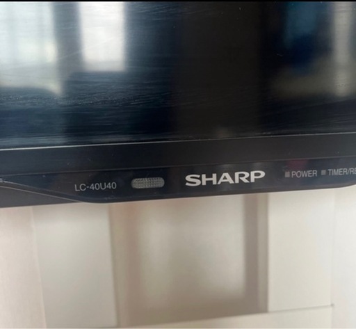 AQUOS 40型ワイドTV 　テレビ台付き