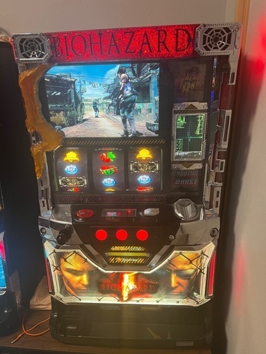 5万→3万【引き取り限定】値下げ　バイオハザード5★エンターライズ★ 不要機付き！ スロット 5号機 実機