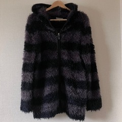メンズ ふわふわニットパーカー LLサイズ 大きめ ゆったり