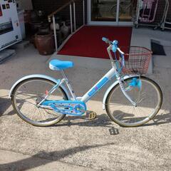 子供用自転車☆LOVE💕Princess☆STPIA14128、24インチ、水色×白、小錆・小傷あり【浜村鹿野温泉ICから3分 買取本舗 宮本リサイクル 営業時間9～19時 定休日水曜のみ←連絡できませんm(_ _)m】の画像