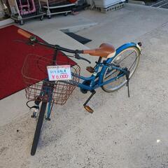子供用自転車☆Loco moco☆V180500461、22インチ、濃い青色、小錆・小傷あり【浜村鹿野温泉ICから3分 買取本舗 宮本リサイクル 営業時間9～19時 定休日水曜のみ←連絡できませんm(_ _)m】の画像