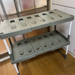 伸縮押し入れ収納用ラック2個セット　10/20掲載終了します