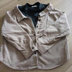 重ね着風おしゃれ　サイズ140 中古ブラウンコーデ