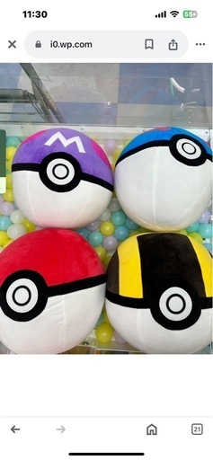 モンスターボール4種ぬいぐるみ