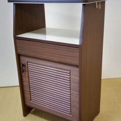 電話台　昭和レトロ　引出し　戸棚付き