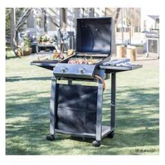 ①クリスマスに間に合わせよう！新品未開封(未開梱)BBQグリル使いやすい2バーナーCAINZバーベキューグリルの画像