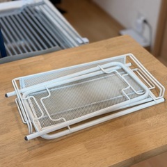 小物収納ラック　2段　メッシュの画像