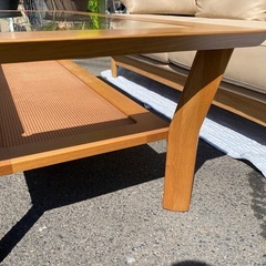 なめし皮　美品！応接3点セットの画像