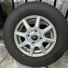 軽トラ使用　タイヤ&ホイール付き の画像