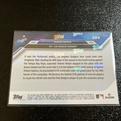 大谷翔平選手 40/40 満塁ホームラン公式カード の画像