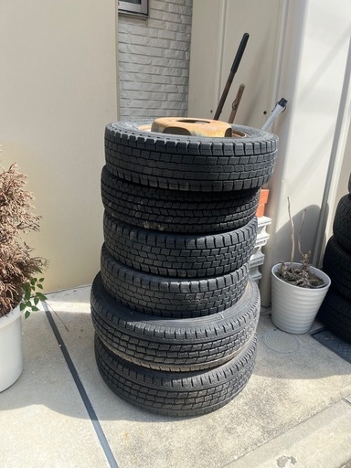 【冬用スタットレス】マツダボンゴ用 後輪ダブルタイヤ