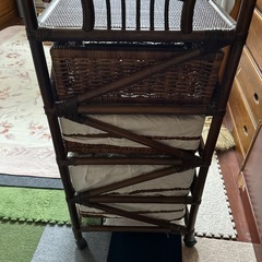 お譲り決まりました。収納ケース四段中古の画像