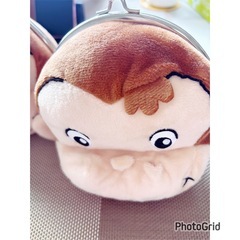 おさるのジョージぬいぐるみがま口ポーチ