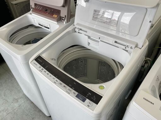 洗濯機の分解クリーニング行っています！配送設置込み　日立7.0K洗濯機　2018年製　分解クリーニング済み！！