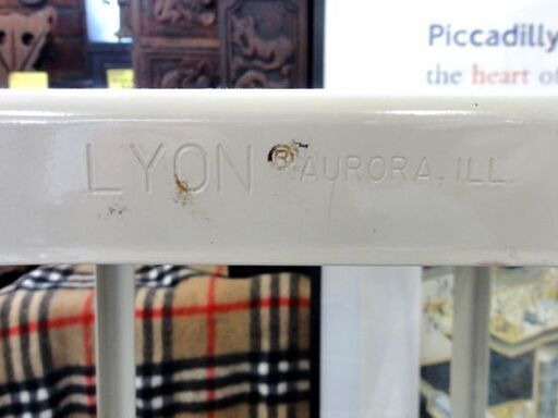 ⑥ LYON ヴィンテージスツール/カウンターチェア ベージュ系 メタル インダストリアル リヨン 椅子 アイアン 札幌市 中央区 南