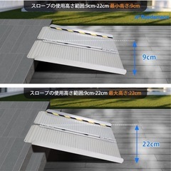 車椅子・バイク・ベビーカー用　折り畳みスロープの画像