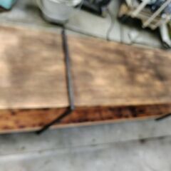 2段ラック　木製　ロングテーブル　diy 自作　手作り