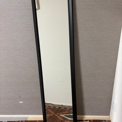 【引取先決定済み】レンジラック　スチールラック IKEA 全身鏡の画像