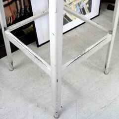 ⑧ LYON ヴィンテージスツール/カウンターチェア ベージュ系 メタル インダストリアル リヨン 椅子 アイアン 札幌市 中央区 南12条の画像