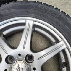 スタッドレスタイヤ 155R/65R14 75Q DUNLOP 4本セット 中古品の画像