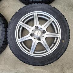 スタッドレスタイヤ 155R/65R14 75Q DUNLOP 4本セット 中古品の画像