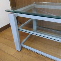TV台-ガラス製天板-棚板の画像