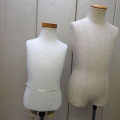 ★ マネキン トルソー 子供用_子供芯地張トルソー２セット★