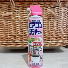 10/10まで【残量半分程】エアコン洗浄スプレー