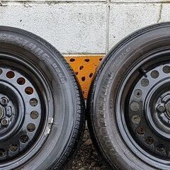Z12キューブで使用　タイヤ　スチールホイール（カバー無し）の画像