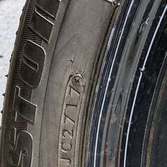 Z12キューブで使用　タイヤ　スチールホイール（カバー無し）の画像
