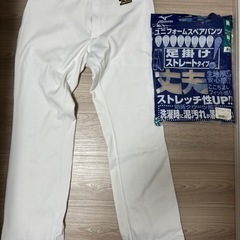 ミズノ ユニフォームスペアパンツ 足掛けストレート Mサイズの画像