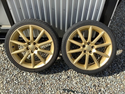 置き場所に困っているのでまた値下げします‼️スバル純正 レガシィ アルミホイール＆タイヤ2本セット‼️