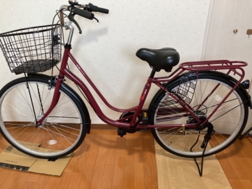 9/4購入、4回だけ使用の26インチ変速機能付き自転車！