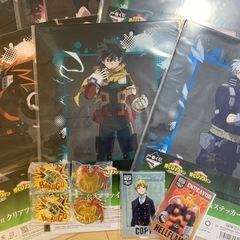 ヒロアカ一番くじ メタルチャーム アクリルスタンド ファイルセットの画像